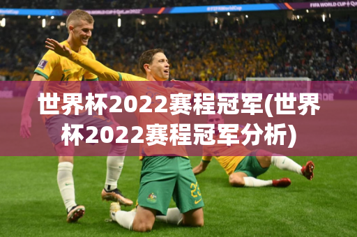 世界杯2022赛程冠军(世界杯2022赛程冠军分析)