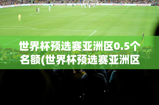 世界杯预选赛亚洲区0.5个名额(世界杯预选赛亚洲区0.5个名额多少)